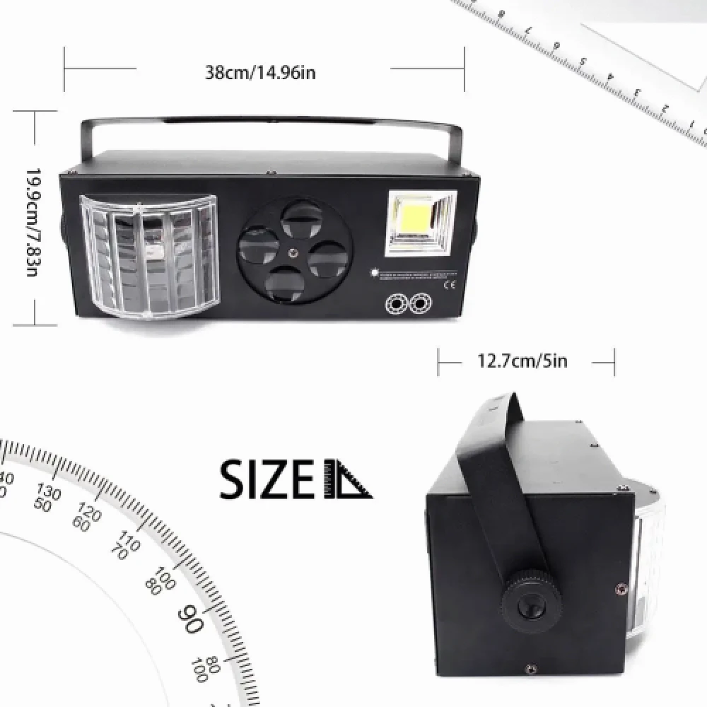 60W complete RGB lasershow met leds en afstandsbediening ZQ05011 - Afbeelding 5
