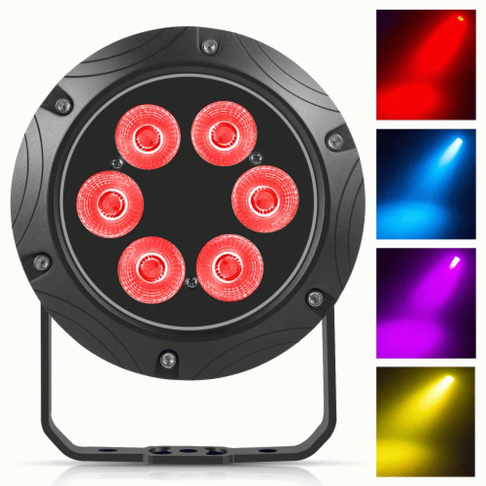 IP65 Waterdichte 6×10W RGBW LED Par Light - Afbeelding 3