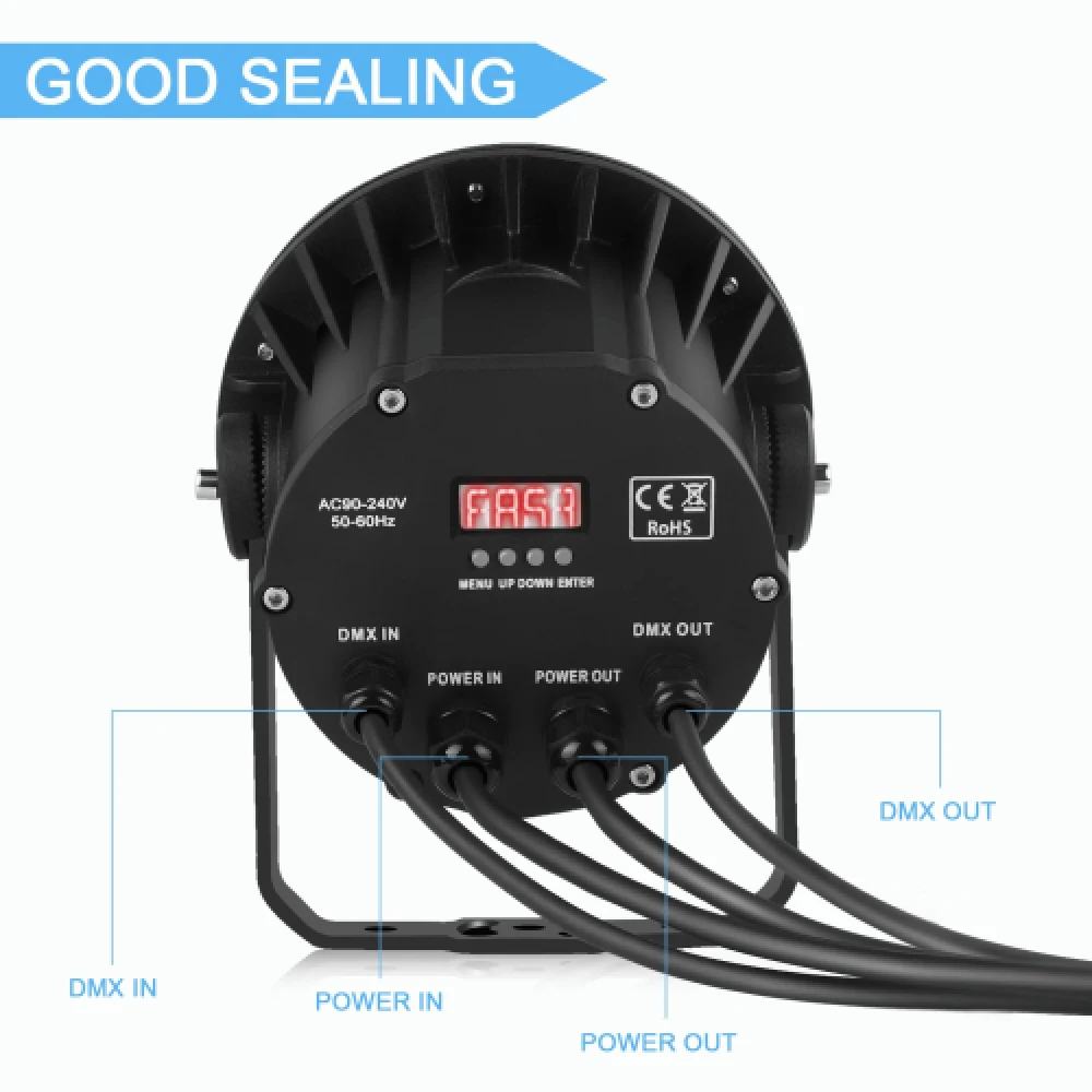 IP65 Waterdichte 6×10W RGBW LED Par Light - Afbeelding 4
