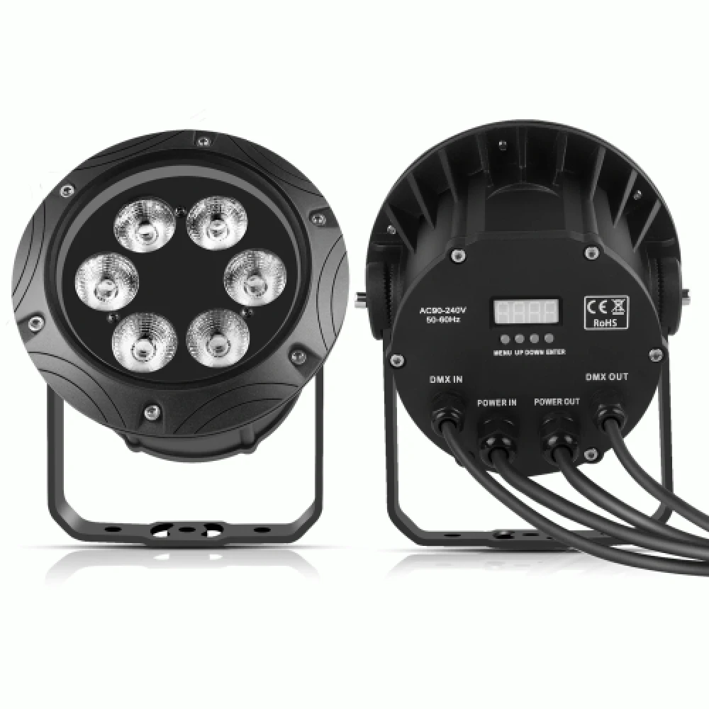 IP65 Waterdichte 6×10W RGBW LED Par Light - Afbeelding 6
