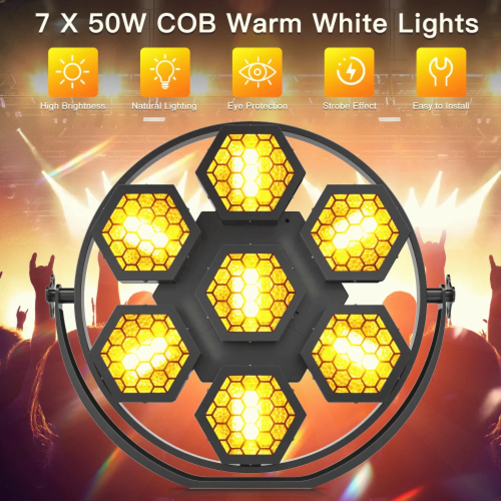 350W LED COB RGBW Par Light - Afbeelding 4