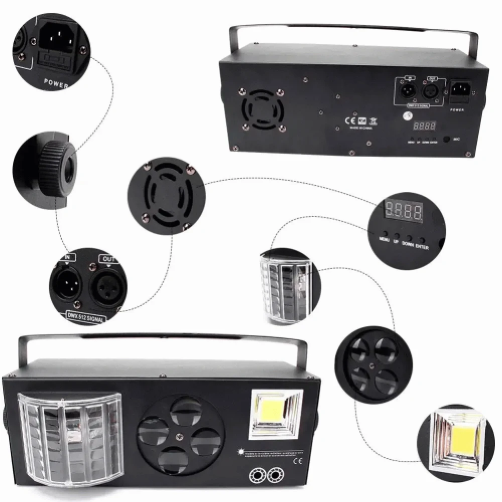 60W complete RGB lasershow met leds en afstandsbediening ZQ05011 - Afbeelding 4