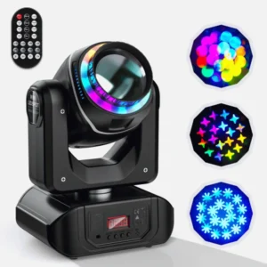 120W Gobo RGBW movinghead met afstandsbediening en ring