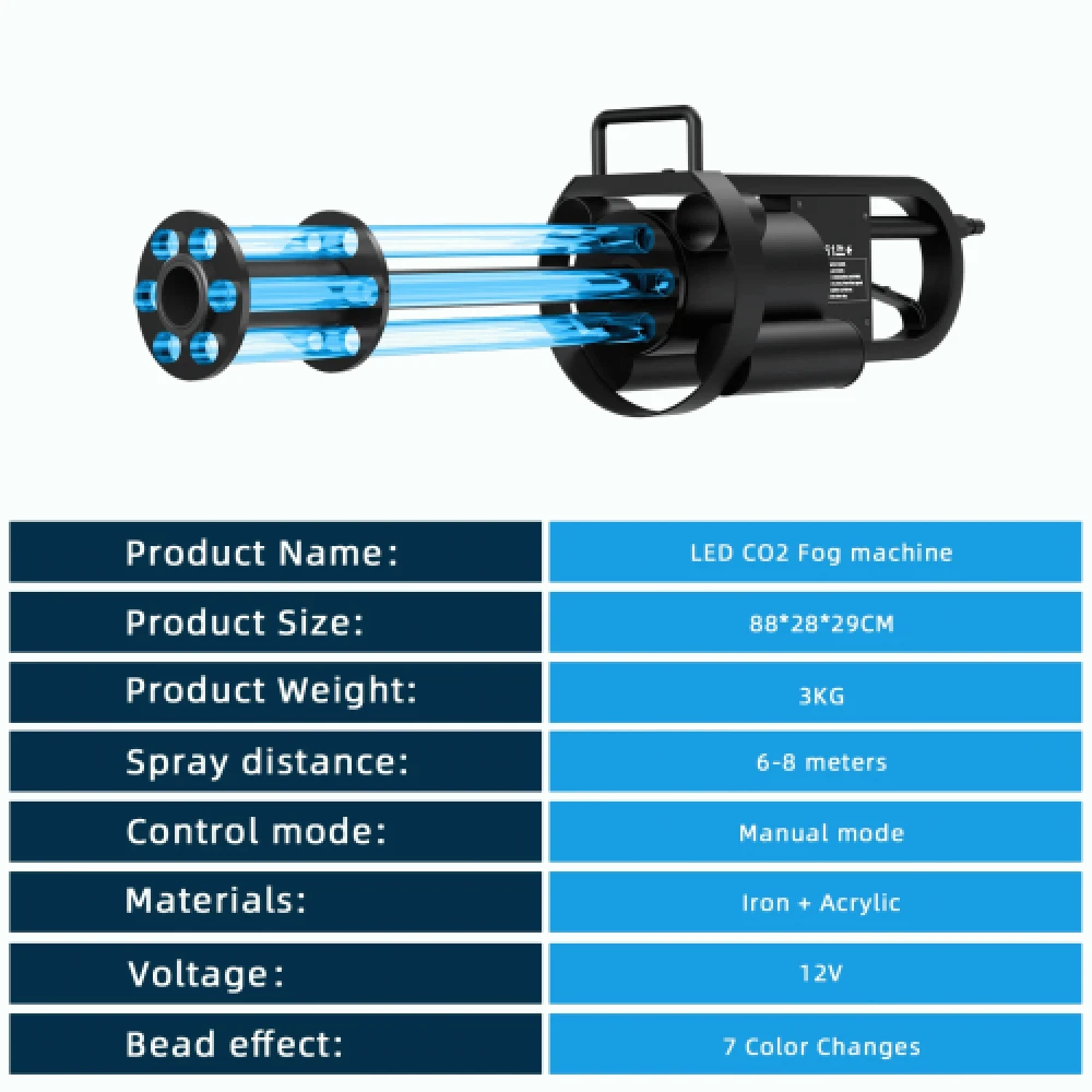 Grote CO2 Handgun met RGB leds - Afbeelding 2
