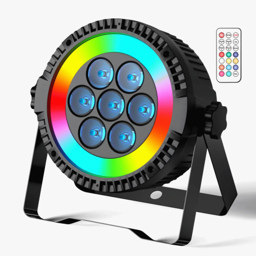 LED Matrix Effect Par Light (7× RGBW + 48× SMD LEDs)