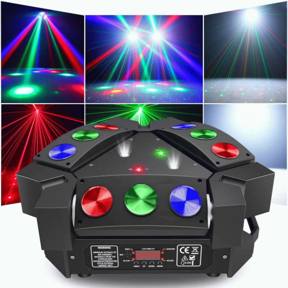 50W 9x3 Laser roterende movinghead RGB - Afbeelding 5