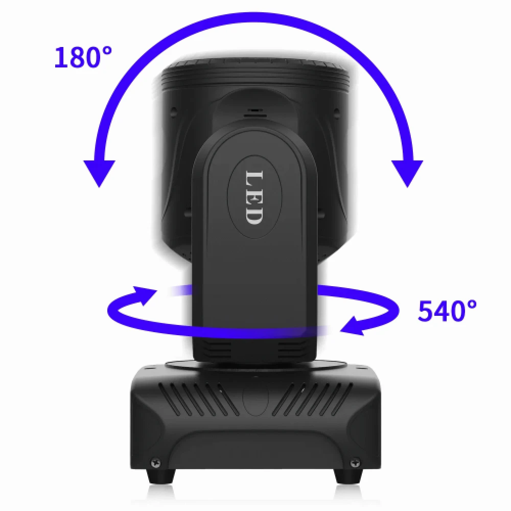 80W beam movinghead met 8 gobo's en 8 kleuren - Afbeelding 2