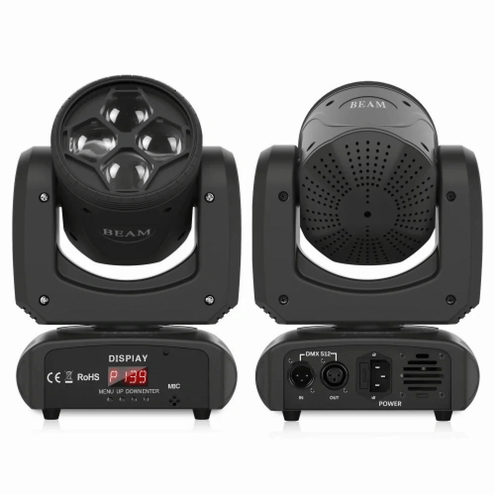 80W beam movinghead met 8 gobo's en 8 kleuren - Afbeelding 5