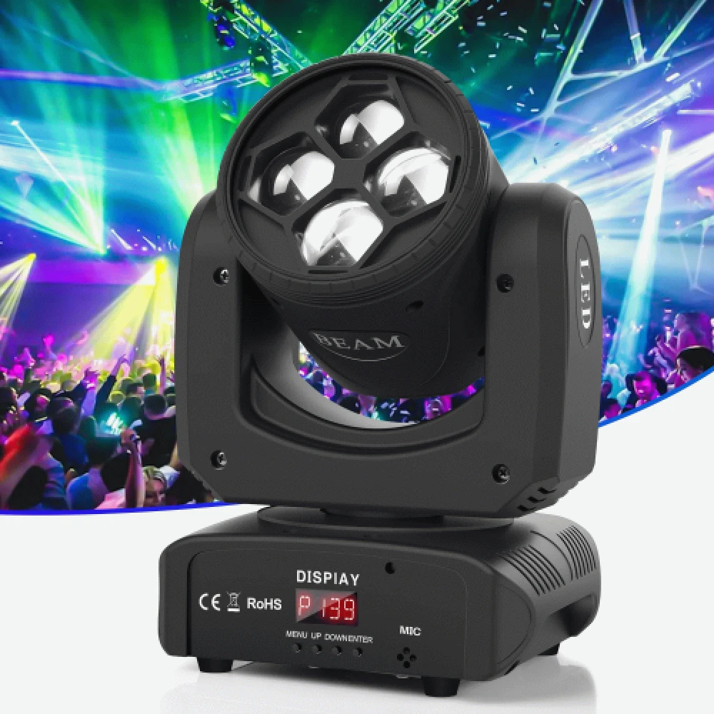 80W beam movinghead met 8 gobo's en 8 kleuren - Afbeelding 7