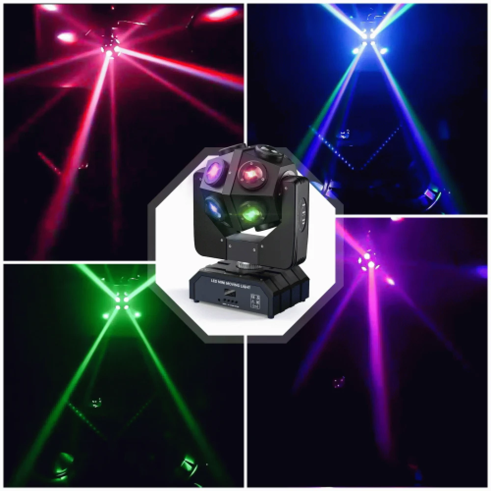 150W ronddraaiende movinghead RGBW 4 in 1 - Afbeelding 5