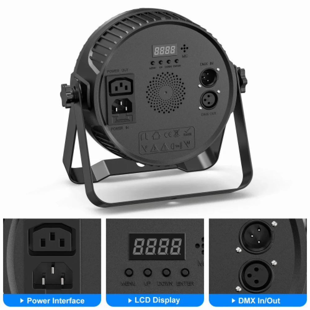 LED PAR Light – RGBW Stage Verlichting met DMX - Afbeelding 3