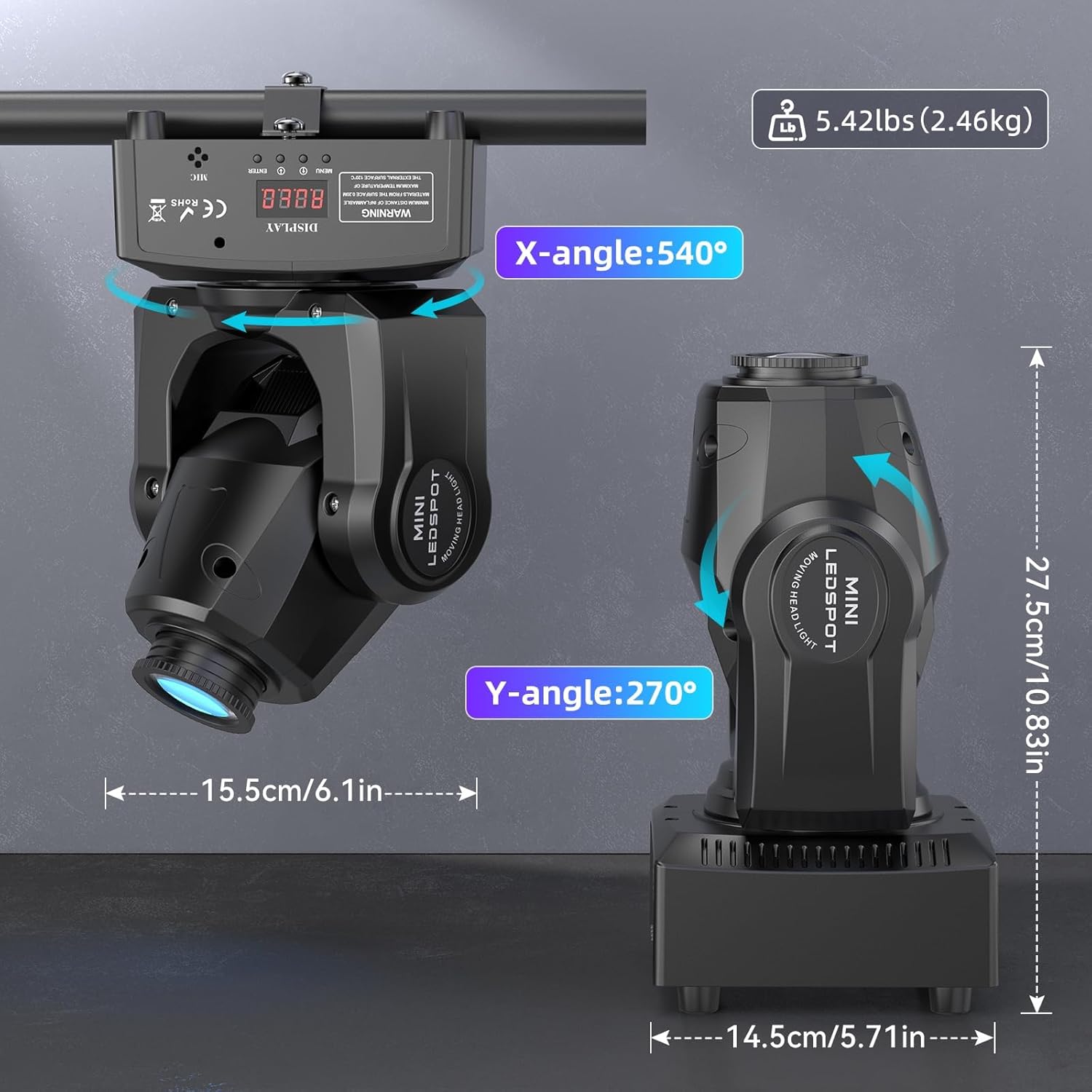 LED Stage Light – Professionele RGBW DMX PAR Lamp - Afbeelding 7