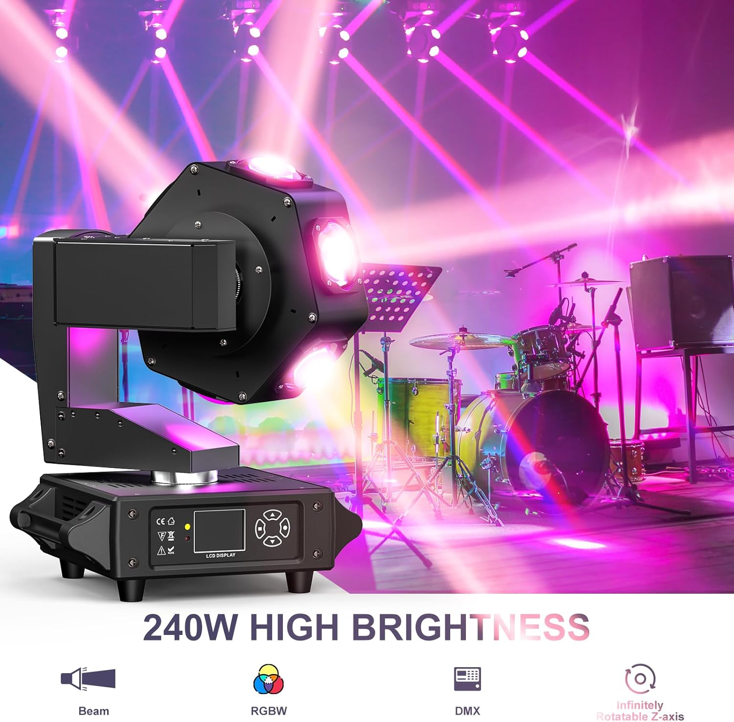 LED Stage Light – Professionele RGBW DMX PAR Lamp - Afbeelding 7