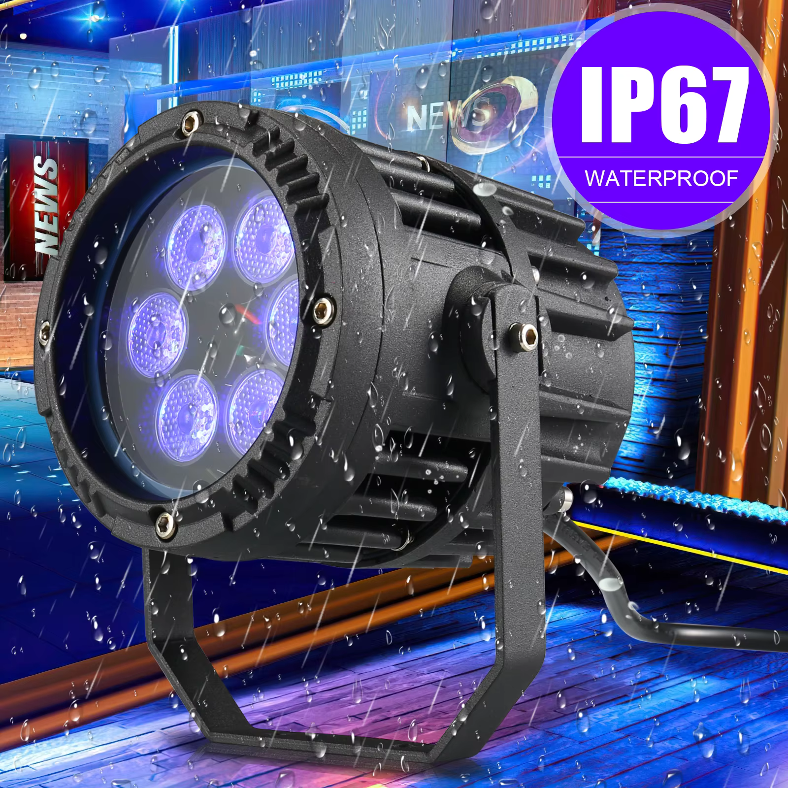 20W Waterdichte Rgb Par Lamp Met Afstandsbediening - Afbeelding 5