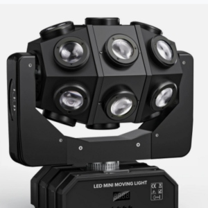 180W ronddraaiende movinghead met 18LEDS en Strobo functie